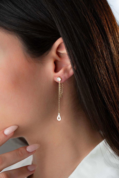 Heliophilia Silver Pendientes de Plata de Ley con Recubrimiento de Oro Heliophilia Silver Pendientes de Plata de Ley con Recubrimiento de Oro